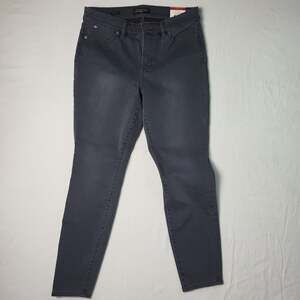 TALBOTS FLAWLESS 5 POCKET JEANS JEGGING Sz 6P Charcoal Slimming Form Fitting NEW